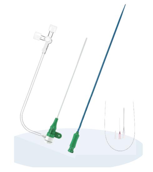 Комплект інтродюсера для трансрад. доступу, тип ІІ, 6F, інтродюсер із гідроф. покр. 11 cm, провідник із гідроф. покр. 0.021"*45 cm, голка для в/в введення 22G